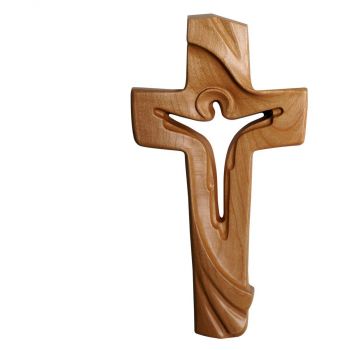 Drevený kríž Mieru moderný čerešňové drevo