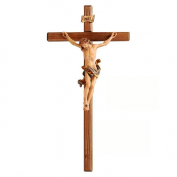 Drevený rovný kríž so živicovým korpusom Leonardo