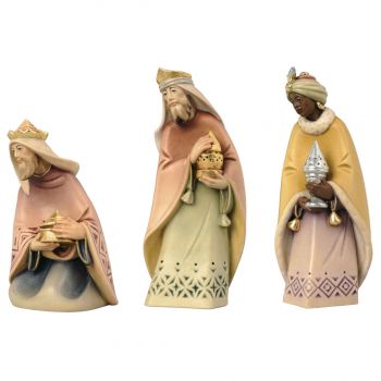 Traja Králi -sada drevené figúrky sošky do Betlehema