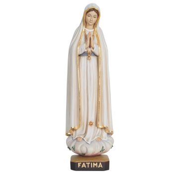 Drevená socha Panny Márie Fatimskej
