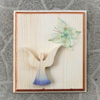 Angel with Butterfly Wooden Picture