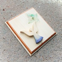 Angel with Butterfly Wooden Picture