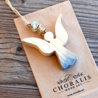 Small Handmade Wooden Angel