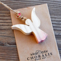 Small Handmade Wooden Angel