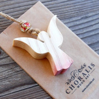 Small Handmade Wooden Angel