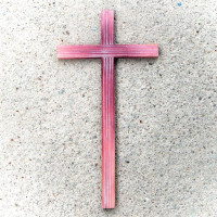 Wooden Wall Cross various colours