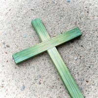 Wooden Wall Cross various colours