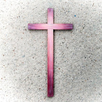 Wooden Wall Cross various colours