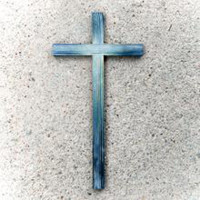 Wooden Wall Cross various colours