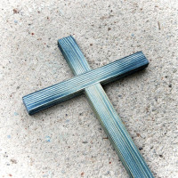 Wooden Wall Cross various colours