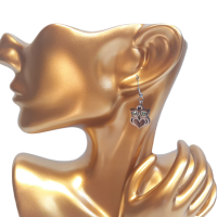 Drevené náušnice Sova