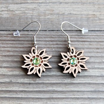 Drevené náušnice - Plesnivec