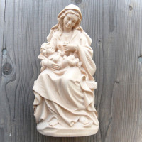 Sitting Virgin Mary and Jesus statue