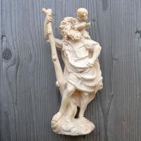 Saint Christopher wooden statue