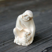 Shepherd with Lamb - Modern