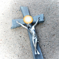 Crucifix with silver Corpus