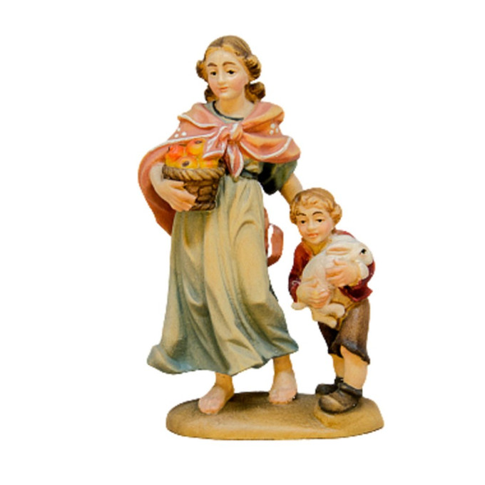 Shepherdess and Child - Traditional