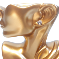 Drevené náušnice Srdce