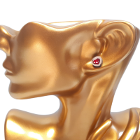 Drevené náušnice Srdce