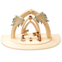 Africký vianočný betlehem so svetlom