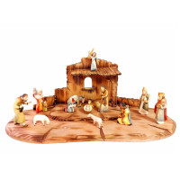 Romanesque Nativity Scene Set
