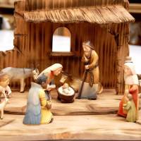 Romanesque Nativity Scene Set