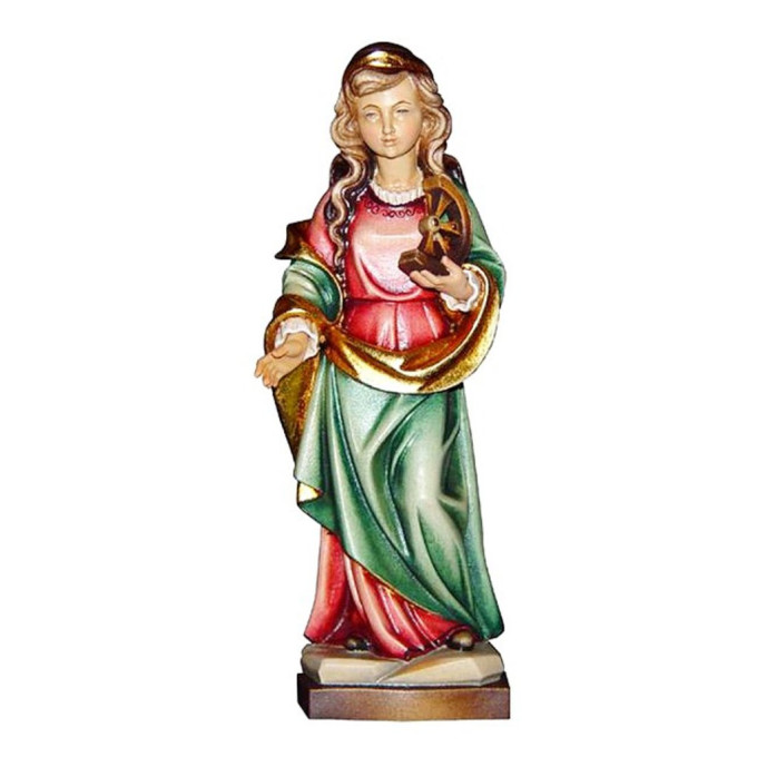 Saint Catherine wooden statue