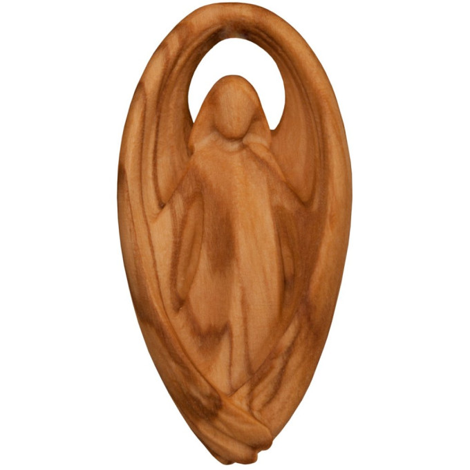 Lucky Charm - Guardian angel - olive wood