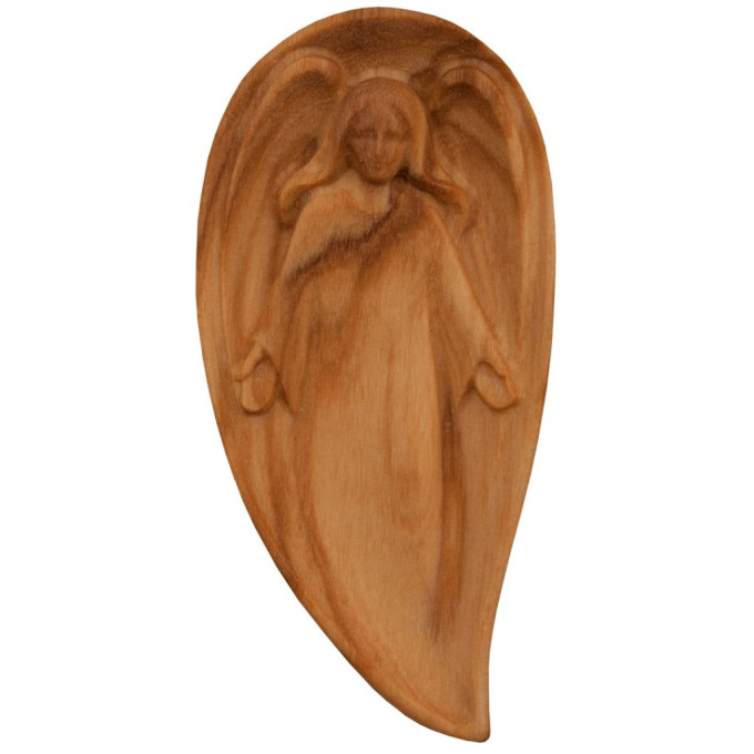 Lucky Charm  Guardian angel - olive wood