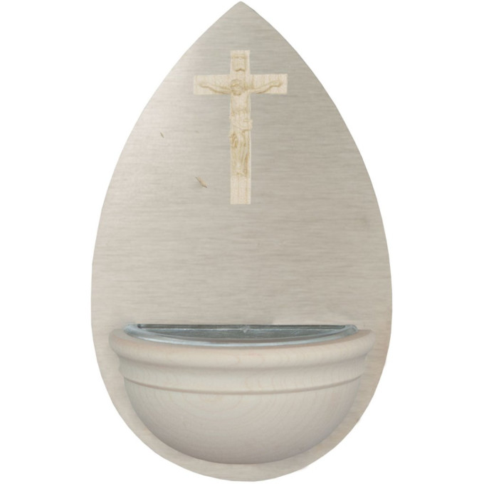 Holy Water Font with small Crucifix