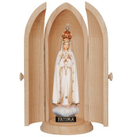 Our Lady of Fatima with crown in Niche