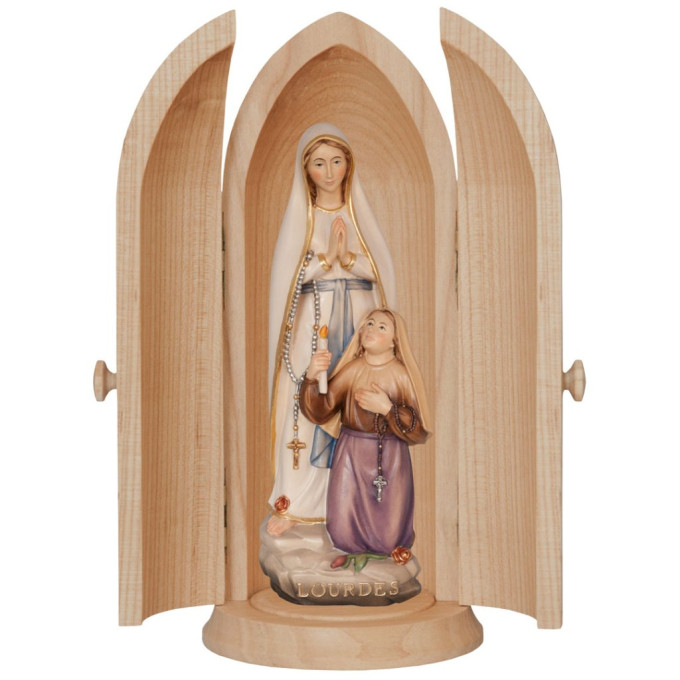 Our Lady of Lourdes with Bernadette in Niche