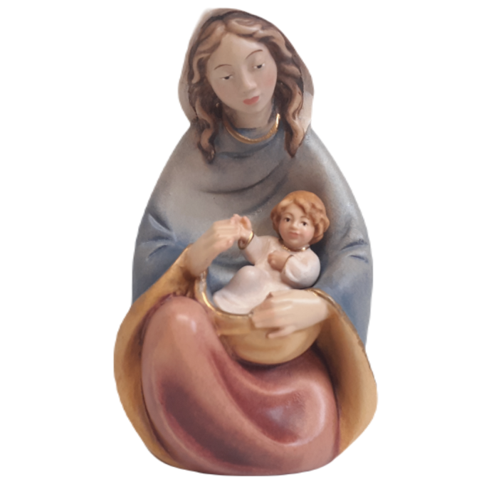 Sediaca Panna Mária s Ježišom