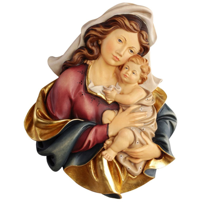 Virgin Mary and Baby Jesus - Wall Portrait