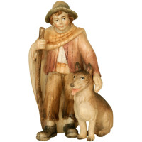 Shepherd boy with dog - Morning Star