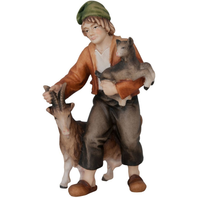 Pastier kôz s dieťaťom a kozou - Ľudový