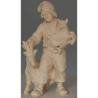 Pastier kôz s dieťaťom a kozou - Ľudový