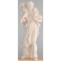 Shepherd with sheep on his shoulder Tyrolean