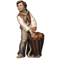Shepherd with basket of bread Tyrolean