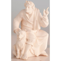 Shepherd with dog, forefinger Tyrolean