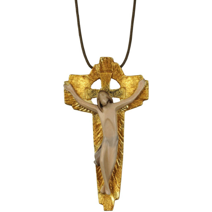 Modern Crucifix pendant necklace