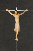 Wooden cross Raffaello on black slate