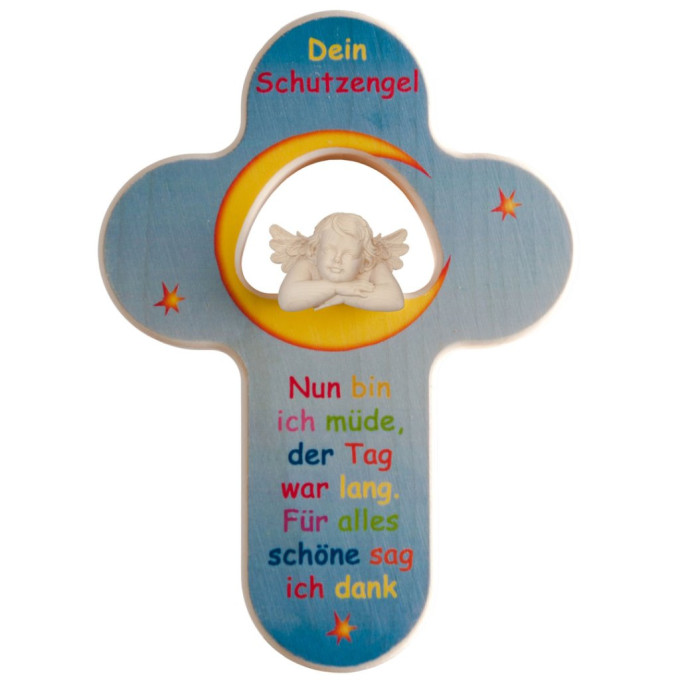 Detský krucifix so strážnym anjelom