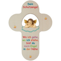 Children's cross with Guardian Angel