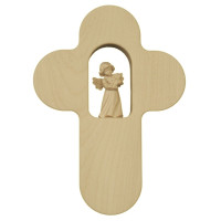 Childrens crucifix with Angel and dove 5 cm