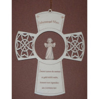 Childrens Crucifix with praying angel