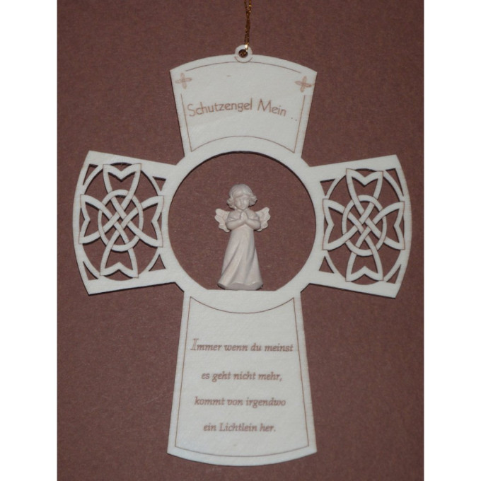 Childrens Crucifix with praying angel