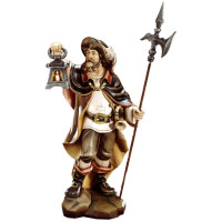 Nočný strážca s dreveným lampášom