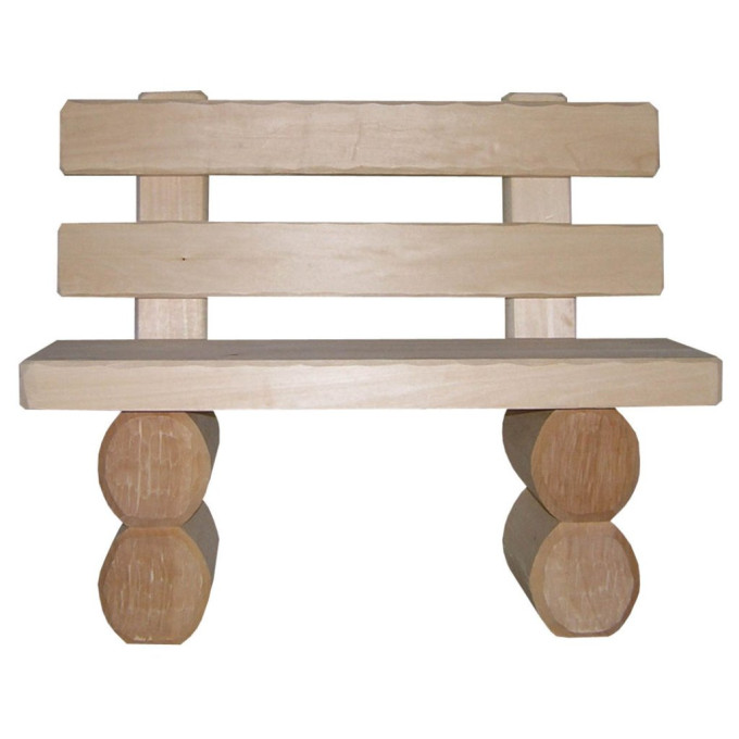 Drevená lavička drevorezba