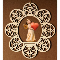 Ornament with angel and heart